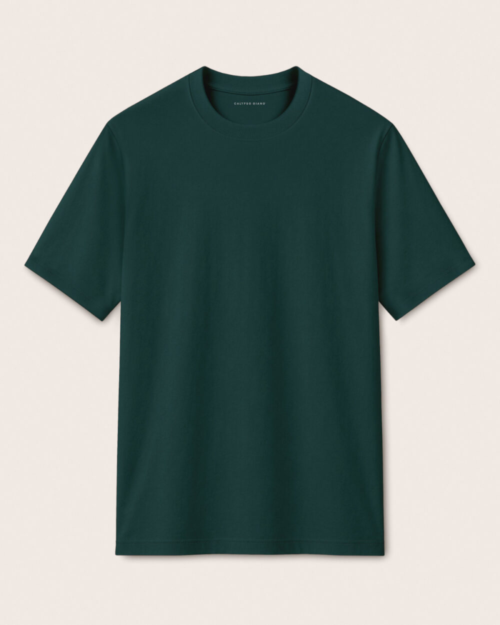 Grünes SENSE T-Shirt von CALYPSO GIANO als Produktfreisteller auf hellem Hintergrund.