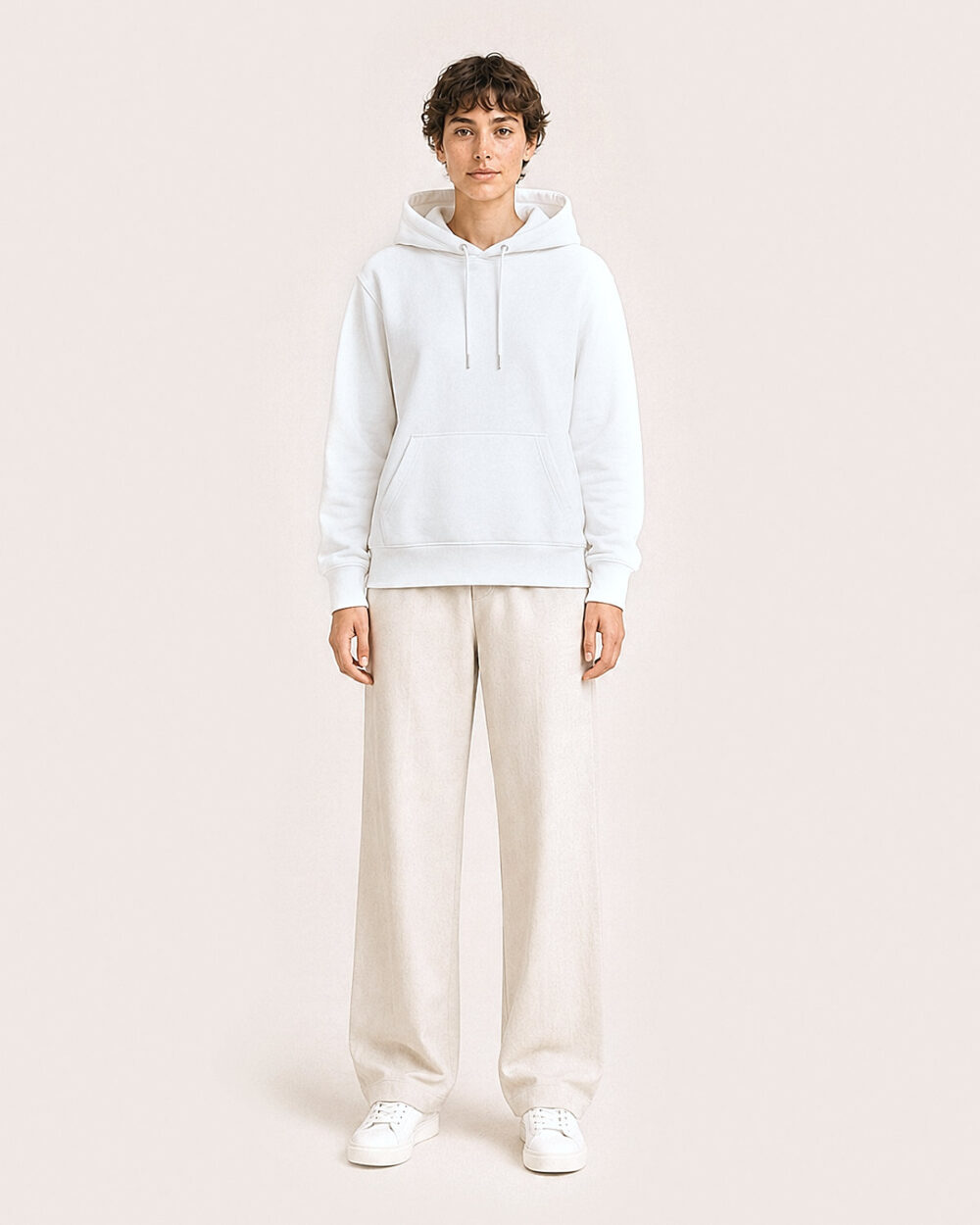 CALYPSO GIANO WAVE Hoodie Weiss – F3 Frontansicht